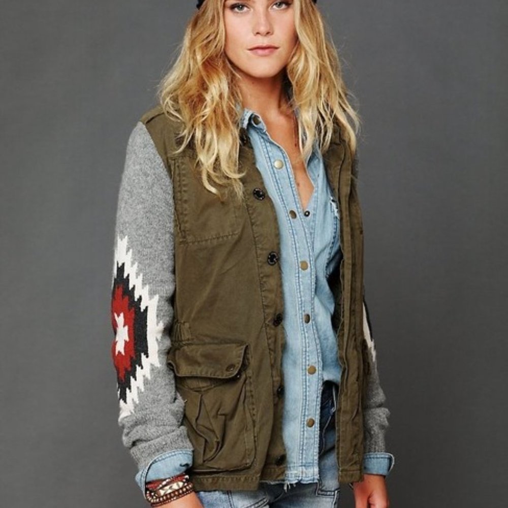 Free People X Maison Scotch Utility Cargo Vest S